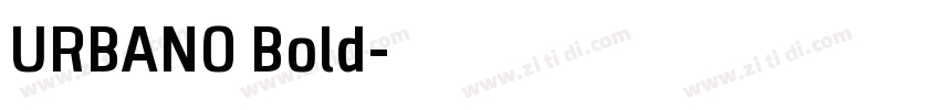 URBANO Bold字体转换